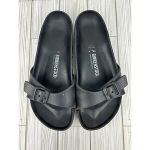 Birkenstock Madrid Essentials EVA Black Sandals Plastic Rubber Synthetic 37 US 7